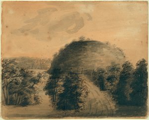 Tekening van Big Mound door Anna Maria Von Phul door Anna Maria von Phul
