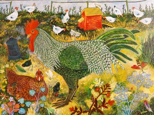 Een Doodle Do, 2017 (acryl) door Anna Pugh