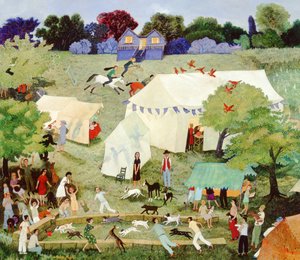 Kipper eiert op Furrie, 2007 (aquarel)