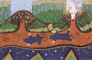 Mol op de heuvel 2, 2016 (acryl) door Anna Pugh