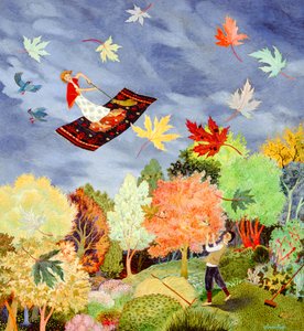 Off You Go, 2008 (acryl) door Anna Pugh