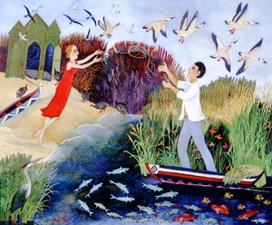 Schip aan wal, 2007 (acryl)