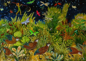 Hemeldraad, 2020 (acryl) door Anna Pugh
