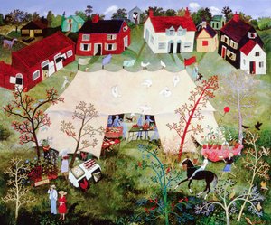 Wachten op de dominee, 2010 (acryl)