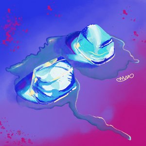 IJzigblauwe smelt door Anna Viklund