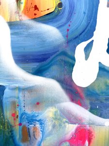 Levendige abstracte figuur