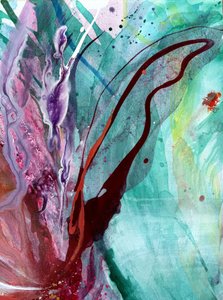 Levendige bloemenstroom door Anna Viklund