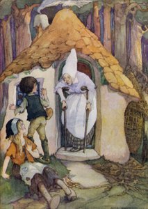 Hans en Grietje (kleur litho)