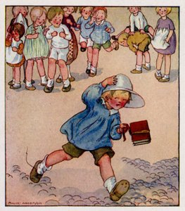 Kinderversje: Georgey Porgey, pudding en taart (kleur litho)