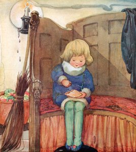 Kleine Jack Horner zat in een hoek, een kersttaart etend