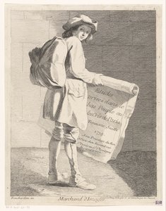 Rondreizende prentverkoper door Anne Claude Philippe Caylus