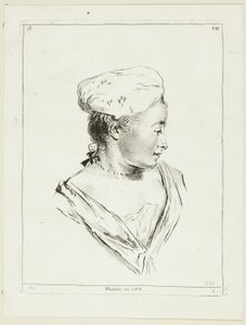 Hoofd vrouw door Anne Claude Philippe Caylus