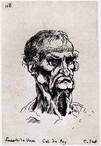 Tekening naar Leonardo de Vinci, ca. 1710-1765, 1924