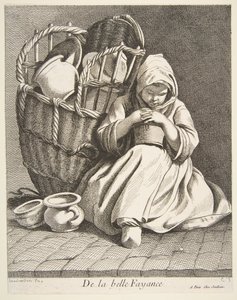 Pottenverkoper, 1738 door Anne Claude Philippe de Caylus