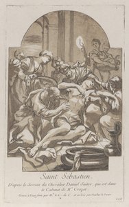 Het martelaarschap van Sint Sebastiaan, ca. 1729 door Anne Claude Philippe de Caylus