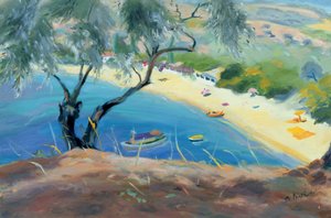 Achladies Baai, Skiathos, Griekenland, 1985