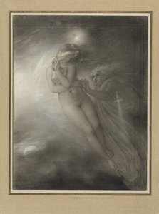 De geesten van Malvina en Oscar door Anne Louis Girodet Trioson