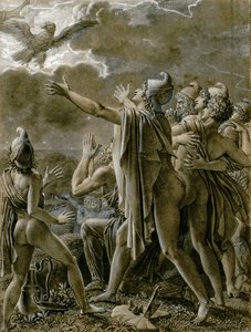 Aeneas en zijn volgelingen in Latium, 1791-1793 door Anne Louis Girodet de Roucy Trioson