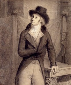 Portret van een man, vermoedelijk Pierre-Paul Roger-Collard door Anne Louis Girodet de Roucy Trioson