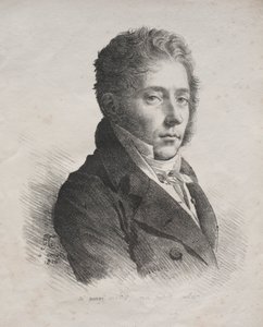 Receuil dessais lithographiques: Portret van M. Coupin de La Couperie, 1816 door Anne Louis Girodet de Roucy Trioson
