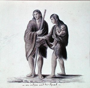 Een Indiaan en zijn vrouw door Anne Marguerite Hyde de Neuville
