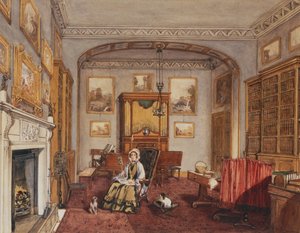 Het boudoir in Northwick Park, ca. 1830