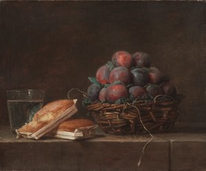 Mand met Pruimen, 1769 door Anne Vallayer Coster