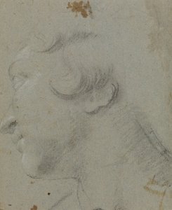 Carracci - r Hoofd van St Catherine, RCIN 902115 door Annibale Carracci