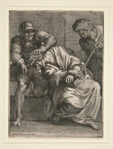 Christus met de doornenkroon door Annibale Carracci