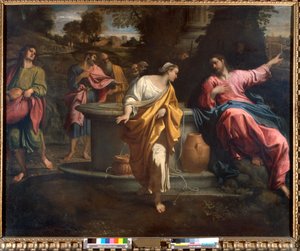 Christus en de Samaritaanse vrouw bij de bron