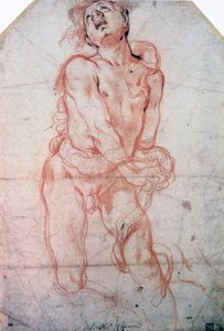 Figurenstudie door Annibale Carracci