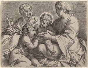 Madonna en Kind met Heiligen Elizabeth en Johannes de Doper