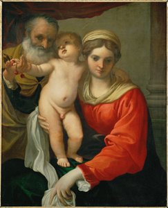 Madonna met kersen ... door Annibale Carracci