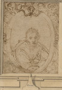 Zelfportret, c.1580 door Annibale Carracci