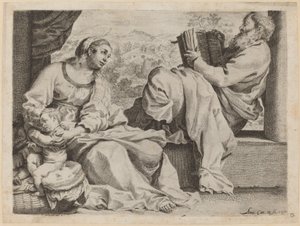 De Heilige Familie met Johannes de Doper
