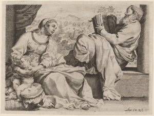 De Heilige Familie met Johannes de Doper