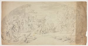 Triomf van Bacchus en Ariadne door Annibale Carracci