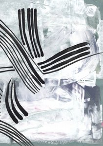 Krachtige penseelstreken, abstracte lijnen door Annick