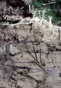 Abstracte weergave van organische takken door Annick