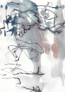 Spontane abstracte nr. 60 door Annick