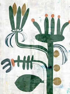 abstracte bloemen, natuurlijke groene achtergrond met textuur