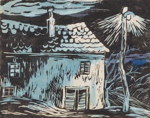 Huis bij nacht