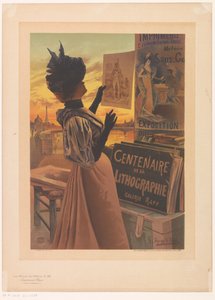 Advertentie voor de Exposition du Centenaire de la Lithographie georganiseerd door Galerie Rapp door Anonymous