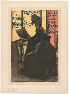 Advertentie voor de tweede expositie van de Peintres Lithographes in de Salle du Figaro door Anonymous