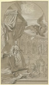 Allegorie op de ambtsaanvaarding van aartshertogin Maria Anna van Oostenrijk als landvoogdes, 1744 door Anonymous