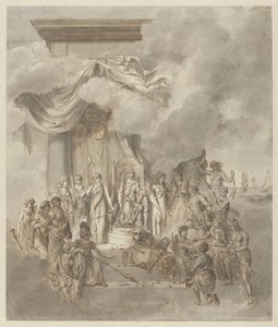 Allegorie op de regering van koning Willem I, 1838