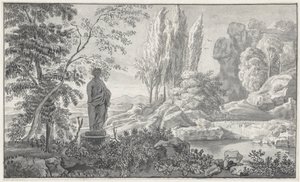 Arcadisch landschap door Anonymous