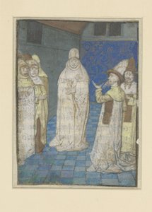 Boccacio bemiddelt in een discussie (De lotgevallen van edele mannen en vrouwen) door Anonymous