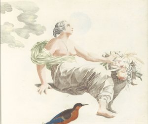 Ceres met een hoorn des overvloeds door Anonymous