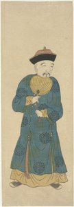 Chinese man met waaier door Anonymous
